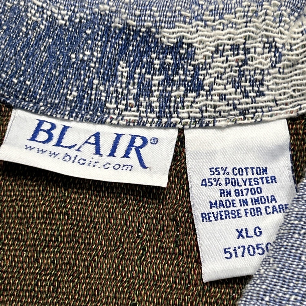Blair Art-to-Wear Tapestry East Coast Seaside Beach Coat Jacket Nautical XL EC - Picture 9 of 15